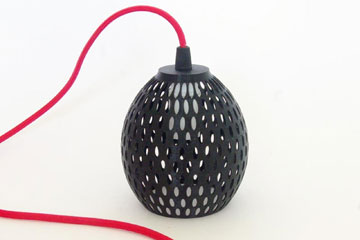 מנורה שהודפסה במקום (צילום: 3dfactory)