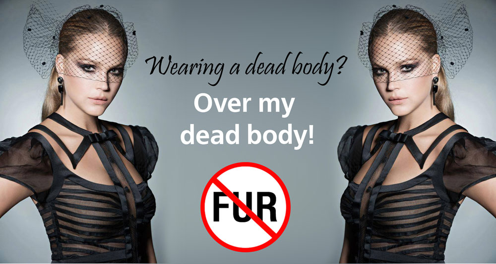 אסתי גינזבורג בקמפיין נגד פרווה. "מעולם לא לבשתי פרווה אמיתית" (באדיבות שי אביטל , סוכנות עלית מודלס ישראל)
