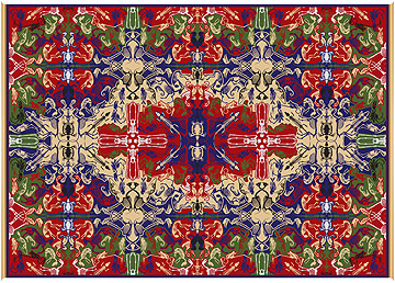 שטיח בעיצוב סטודיו יוב. עטור פרסים (באדיבות סטודיו JOB)
