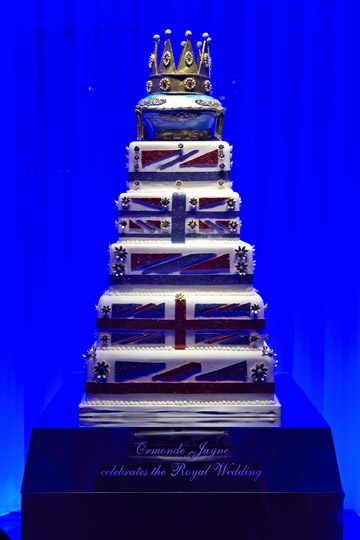 עוגת חתונה מתוך תצוגה בהרודס לקראת החתונה של וויל וקייט. גם להם יש חלק בקאמבק (צילום: GettyImages)