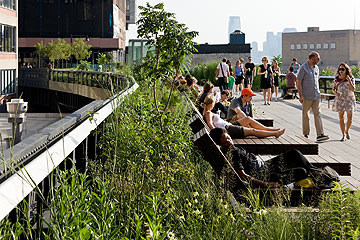 Highline, חלק ב' של המסלול (צילום: Iwan Baan © 2009)