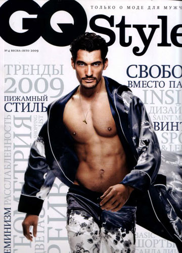 גנדי על שער המגזין GQ רוסיה. לא מפחד לחשוף את גופו