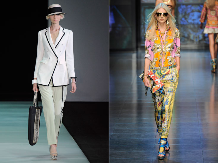 D&G (מימין) סוגרים את המותג, בעוד אמפוריו ארמאני מככבים בשבוע האופנה במילאנו (צילום: gettyimages)