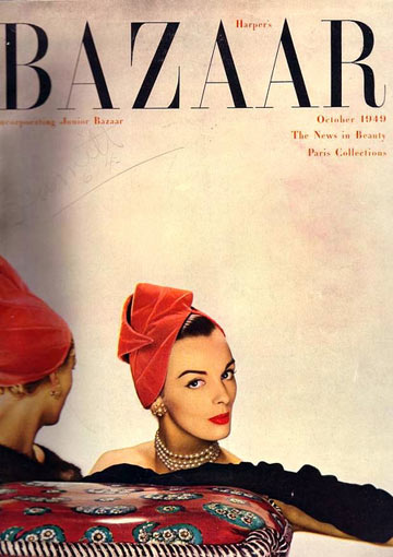 שער מגזין הארפר'ס בזאר, 1949. ורילנד פעלה כעורכת האופנה של המגזין