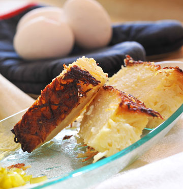קוגל תפוחי אדמה (צילום: שרון בנטוב, באדיבות מסעדת ''היימישע עסין'')