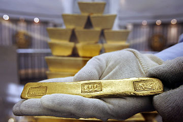 מטילי זהב בבנק אוף אינגלנד (צילום: gettyimages)
