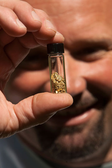 איש מצא זהב בג'יימסטאון (צילום: gettyimages)