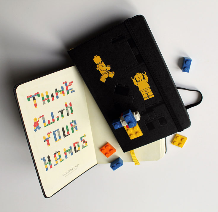 ''לחשוב עם הידיים'' - לאנשים טכניים מולסקין לגו MOLESKIN