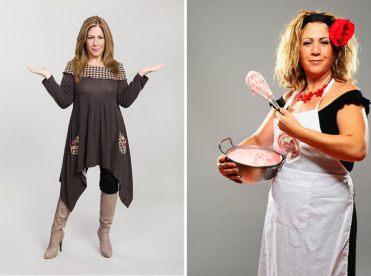 סמדי בומבה סמדר וקנין מאסטר שף ריאליטי קמפיין אופנה נפרטיטי מידות גדולות