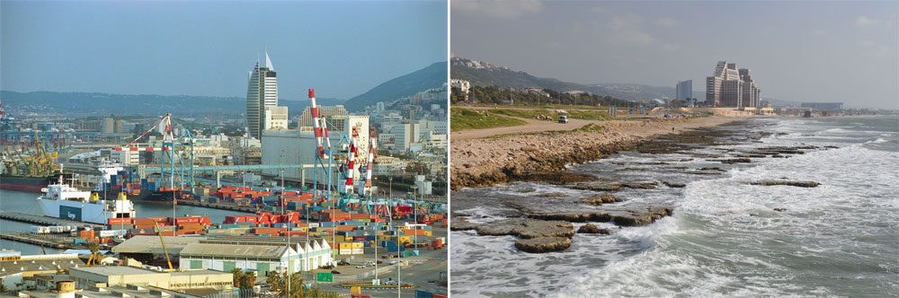 לשימוש חד פעמי קו החוף מפרץ חיפה