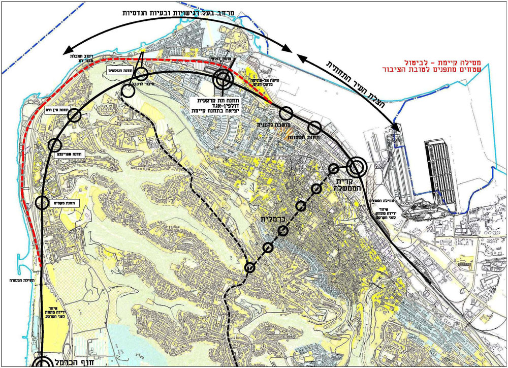 חלופת שיקוע רכבת חיפה