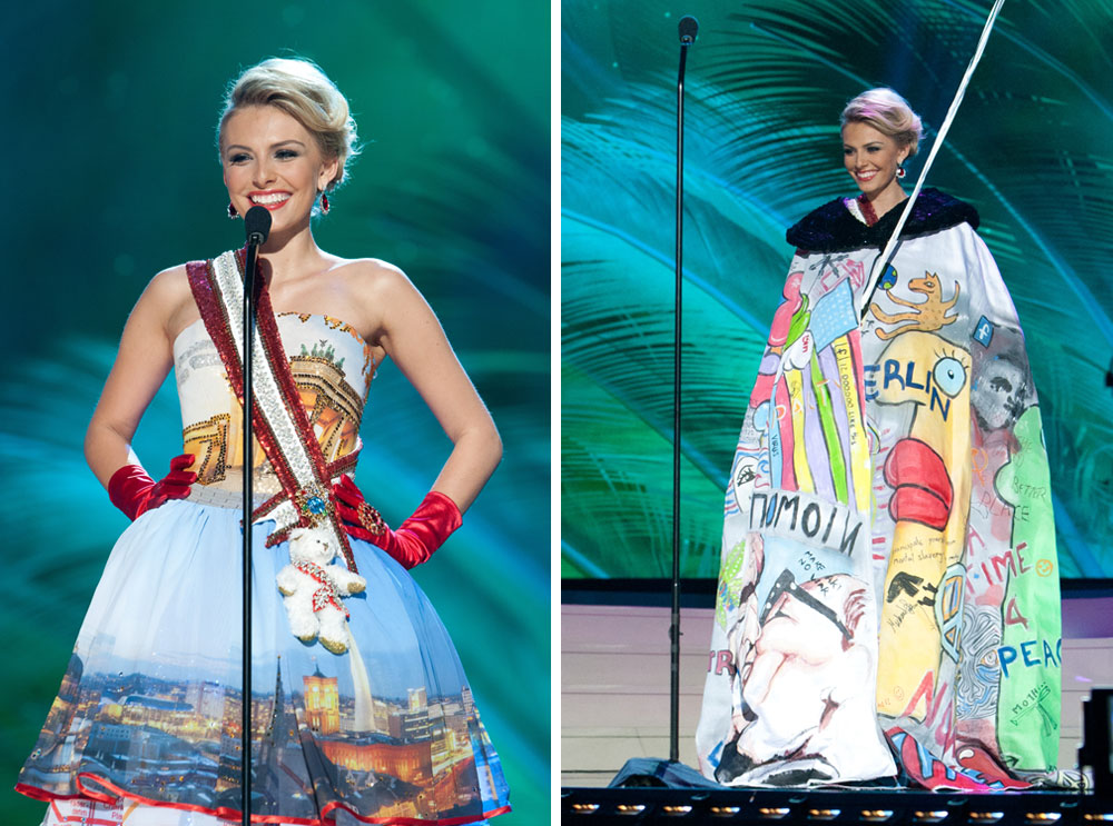 לשימוש מלכות היופי מיס יוניברס תלבושות לאומיות גרמניה