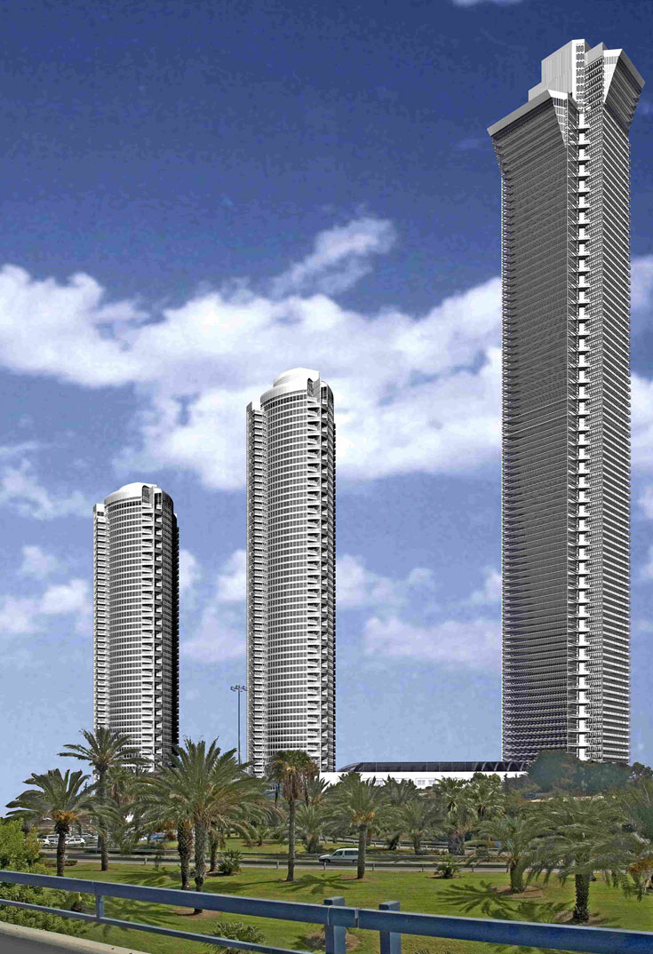 מגדל אמאב 70 קומות מגדל יורוקום בגבעתיים        