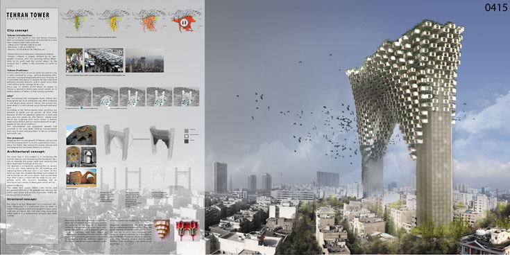 גורדי השחקים ההזויים מגדל בטהראן