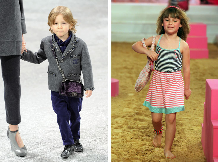 ילדים דוגמנים ילדות דוגמניות אקססורייז לונדון תצוגת אופנה אביב קיץ 2012