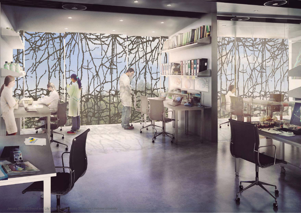 בניין מדעי המח האוניברסיטה העברית פוסטר מרכז אדמונדו לילי ספרא למדעי המח