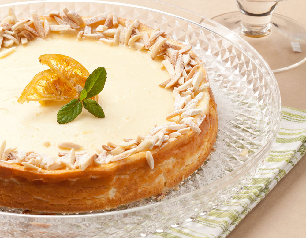 קינוחים לימונים ללא גלוטן עוגת גבינה לימונית