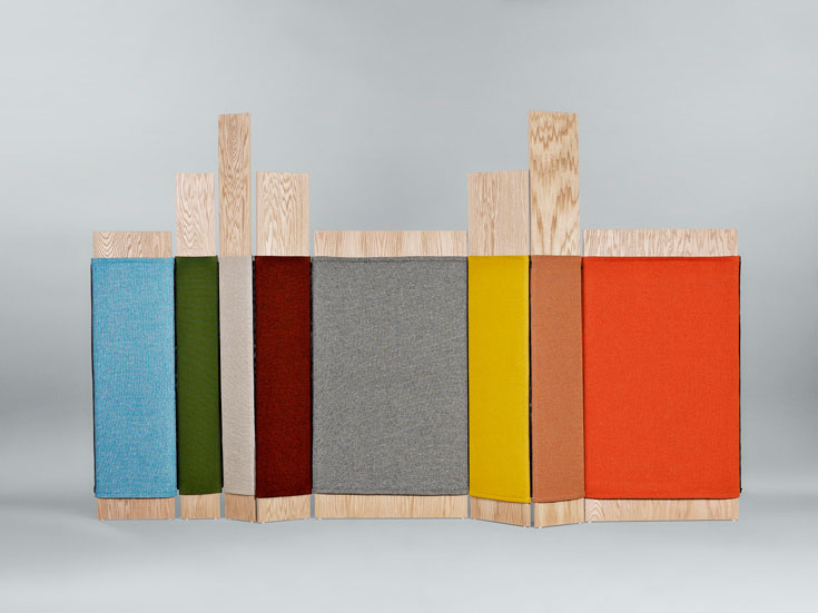 מחיצת PLAY של סטיבן ברקס Stephen BurksPlay תערוכת KVADRAT HALLINGDAL65 מילאנו 2012