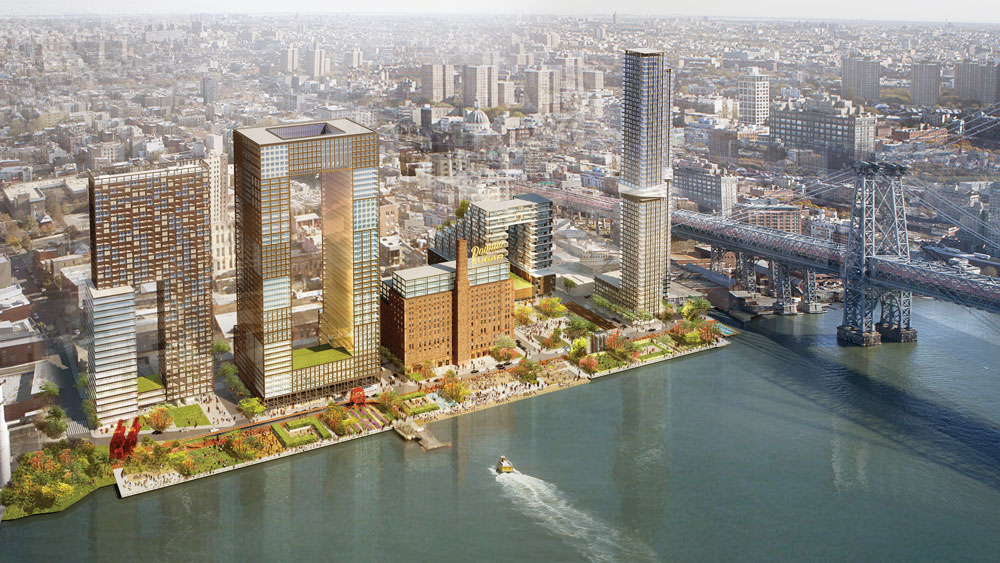 לשימוש הכתבה בלבד חזית הים Domino Sugar Development ברוקלין ני יורק