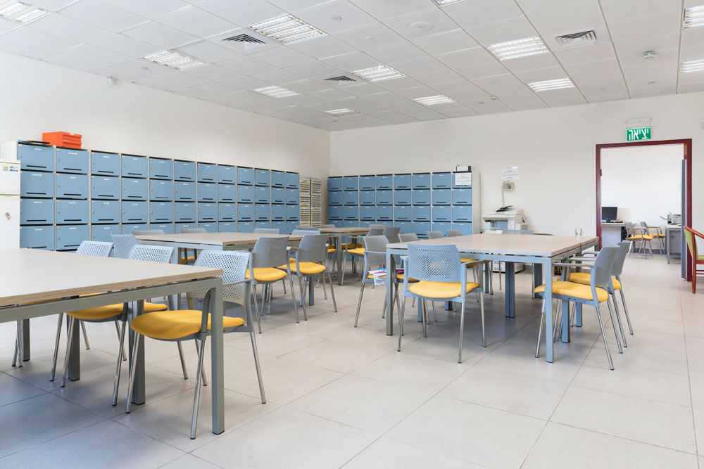 יש כבר תלמידים שמתלוננים. ''אסור לנו להשתמש במעלית, היא שמורה רק למורים, ואנחנו צריכים לעלות ולרדת מקומה חמישית''. המנהלת מרגיעה: רוב השיעורים מתנהלים באותה קומה גימנסיה ראשון לציון