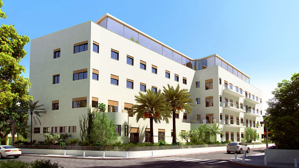 וכך זה אמור להיראות: פרויקט יוקרתי על חורבות קופת החולים המיושנת. שתי הצלעות הקטנות של המבנה ישומרו, והשלישית תיהרס ותיבנה מחדש הדמיות פרויקט זמנהוף