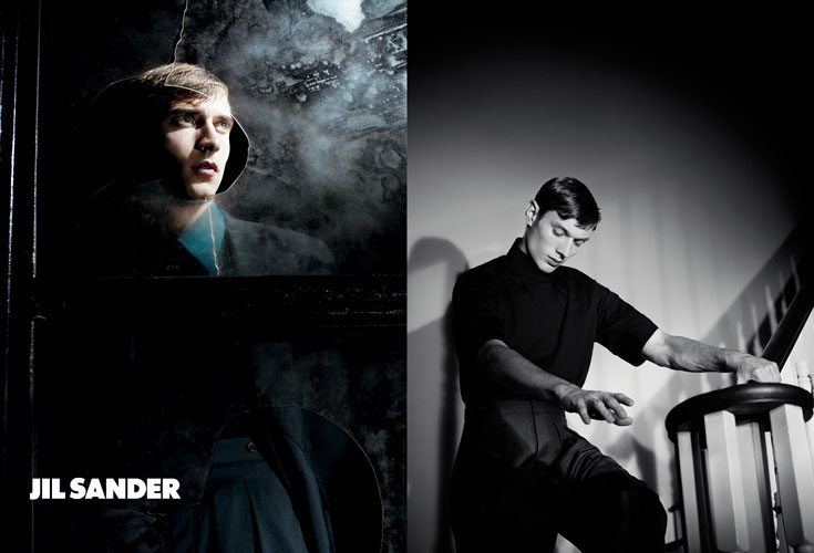 דוגמנים קלמנט שברנאו קמפיין ז'יל סנדר Spring Summer ss2012