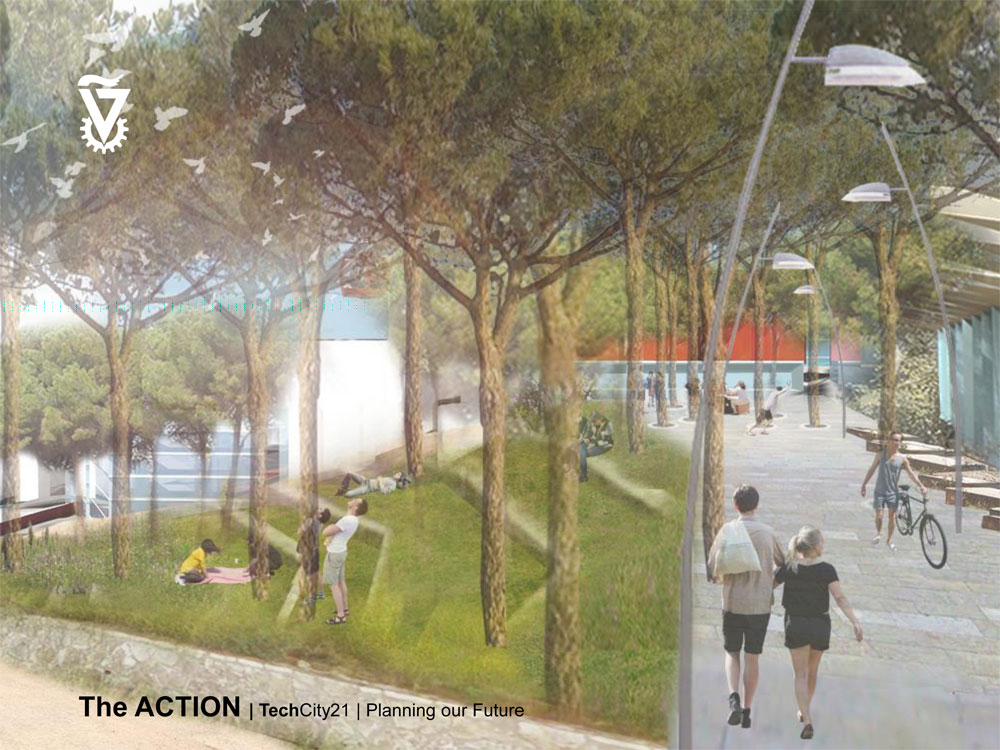 ההתמצאות בטכניון לא פשוטה, משום שהוא נטמע בתוך יער. הציר שחוצה את הקמפוס ופיזור המבנים מצדדיו לא הפכו את האוריינטציה לנוחה. מטרת המתכננים: לשפר את ההתמצאות ולעודד שיטוט בקמפוס תוכנית אב הטכניון