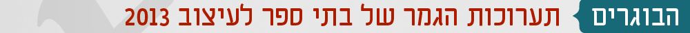 תערוכות הגמר של בתי ספר לעיצוב 2013