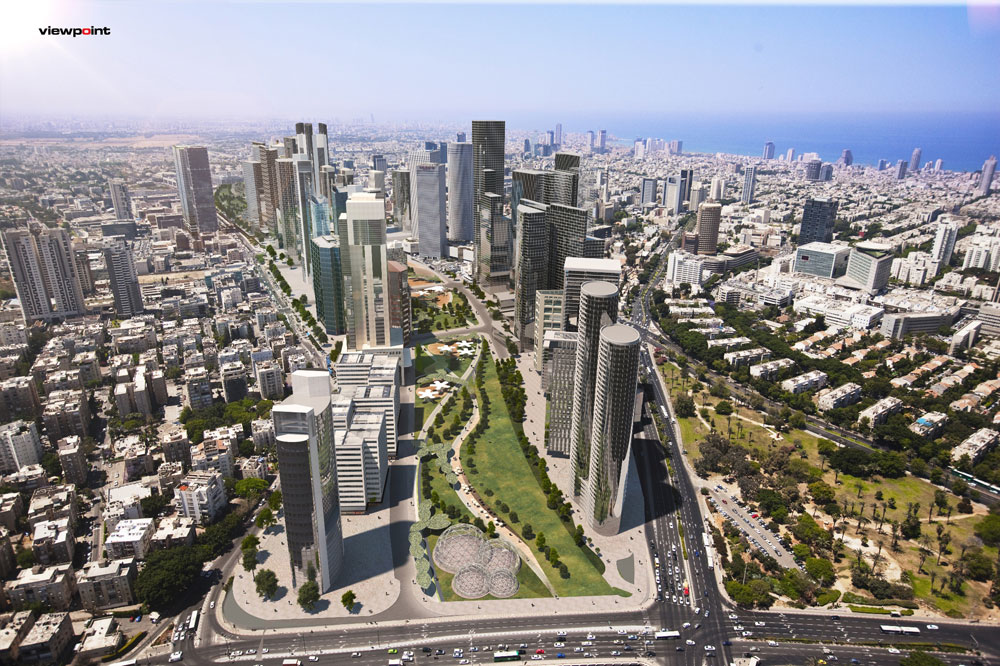 מאחורי ההדמיות המרהיבות שהוציאה העירייה, מסתתר אתגר תכנוני מסובך. דילמה מרכזית: איך נכנסים לפארק - בגובה הכביש או מעל הכביש דרך הקומות המסחריות של גורדי השחקים? קירוי נתיבי איילון