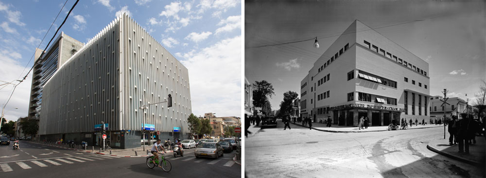 פריצת הדרך שלו הייתה זכייתו בתכנון בנק אנגלו-פלשתינה (לימים לאומי) בפינת הרצל-יהודה הלוי בת''א. צחוק הגורל הוא שבנו האדריכל יצר תוספת, שמסתירה את הבניין המקורי יהושע שטיינבוק בנק אנגלו פלשתינה הרצל פינת יהודה הלוי