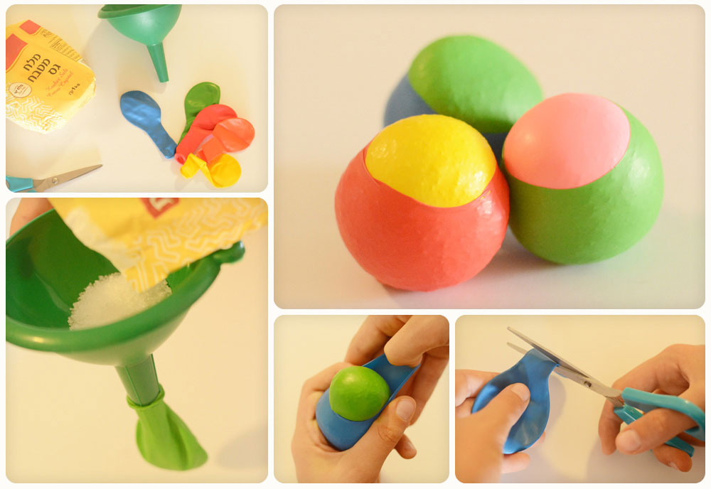 קולאז' כדורי ג'אגלינג