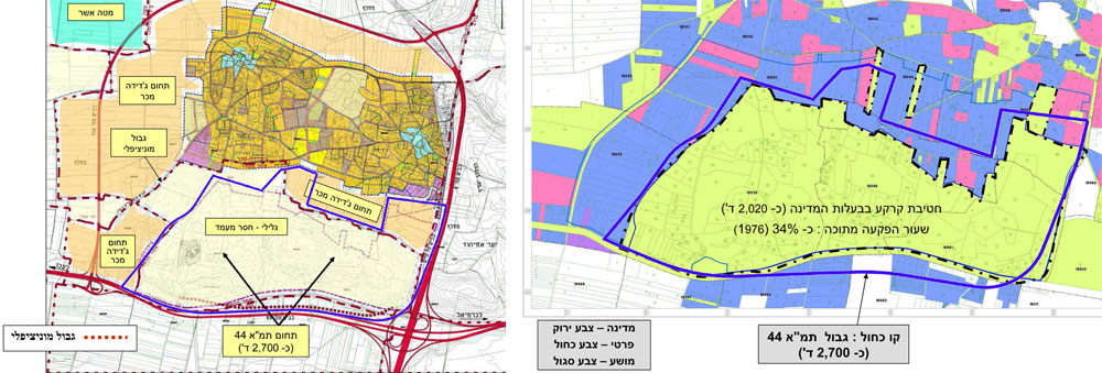 תוכנית המתאר של טנטור. הבנייה אמורה להתחיל ב-2017 עיר ערבית בגליל ג'דיידה מכר