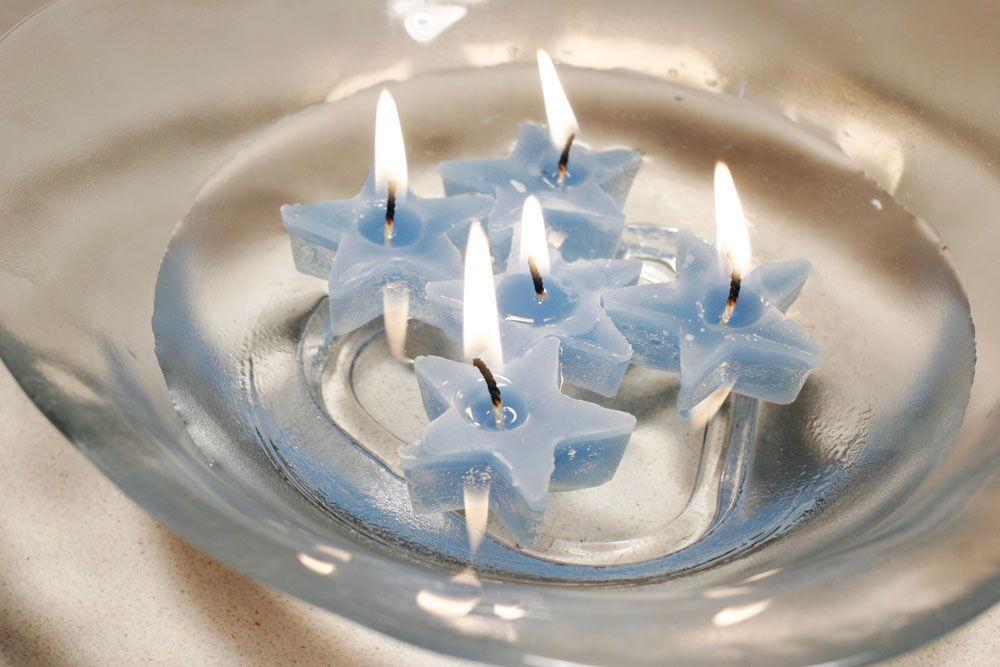 לשימוש הבלוג בלבד נרות שעווה בצורה כוכבים חנוכה