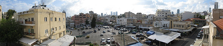 מבט לשוק מהחלון שלי, על רחוב בית לחם. היזם קיבל אישור לעבוד 24 שעות ביממה, והבית שלנו יהיה בקרוב בתוך אתר בנייה שוק בצלאל מבט פנורמי