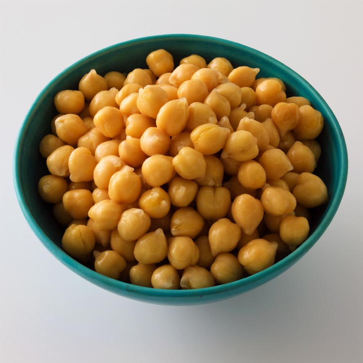 גרגירי חומוס מבושלים