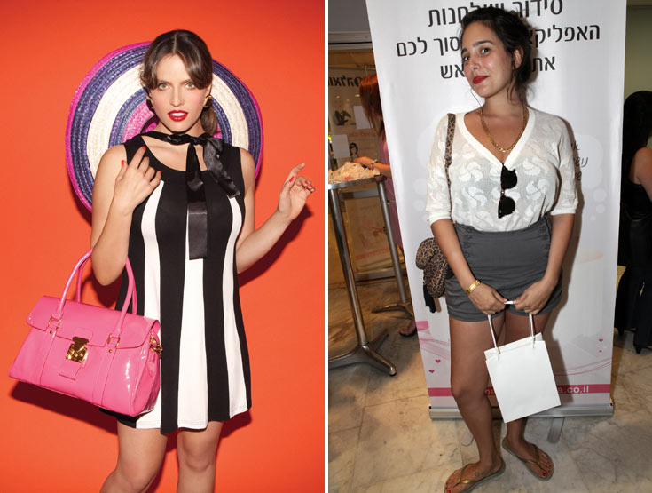 מימין, תמרה אהרוני, הפרזנטורית החדשה של הקו הצעיר; משמאל, נעה תשבי, מלווה את הקו הבוגר מזה שנים ml מתאים לי נועה תשבי נעה תשבי פרזנטורית מידות גדולות