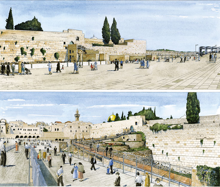 אלי אילן מקדם בשנים האחרונות, בעבור הקרן למורשת הכותל, את הגשר שמוביל לשער המוגרבים. לחצים פוליטיים לא מאפשרים לפרויקט להתגשם, ובשטח יש גשר עץ ארעי הכותל המערבי אלי אילן מעלה המוגרבים הקרן למורשת הכותל
